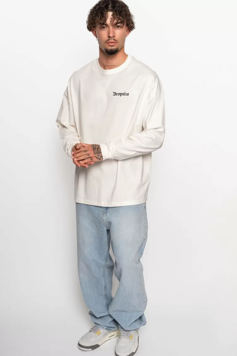 heavy_longsleeve_cream_white_3.webp Shop Dropsize Heavy Longsleeve Cream White