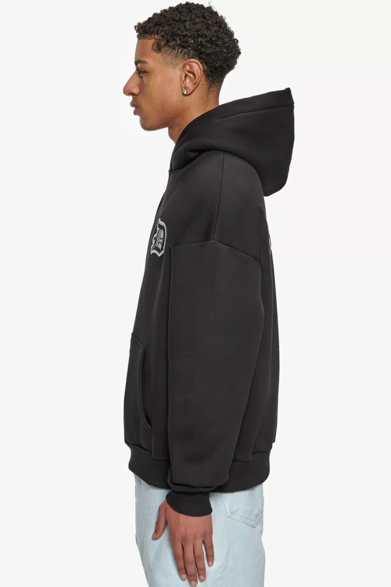 Online Dropsize Heavy Oversize Backlogo Hoodie Black