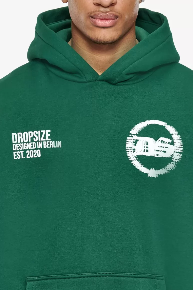 Fashion Dropsize Heavy Oversize Designed In Berlin Hoodie Washed Green