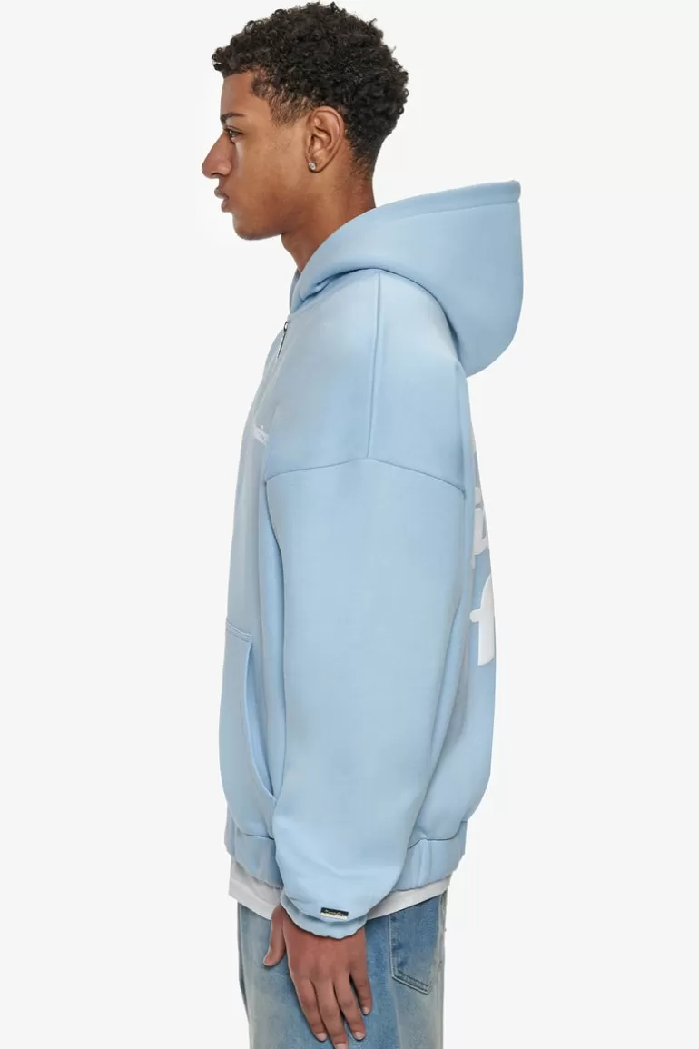 New Dropsize Heavy Oversize Dream Without Fear Zip Hoodie Baby Blue