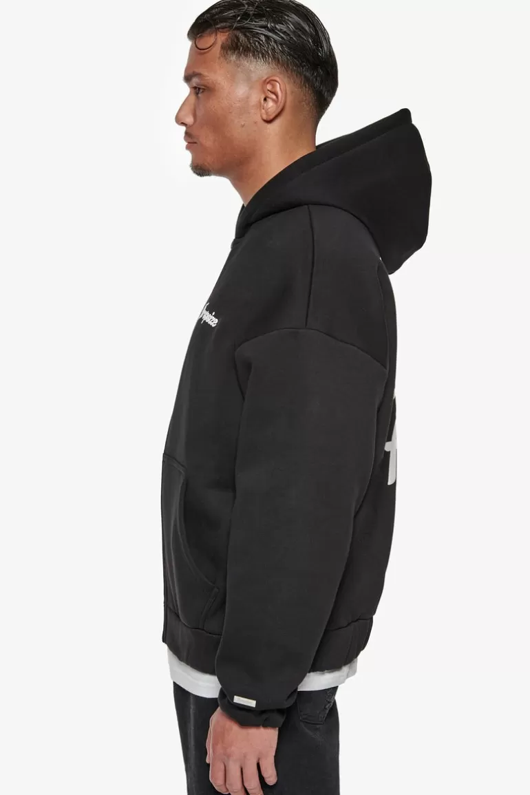 Flash Sale Dropsize Heavy Oversize Dream Without Fear Zip Hoodie Black