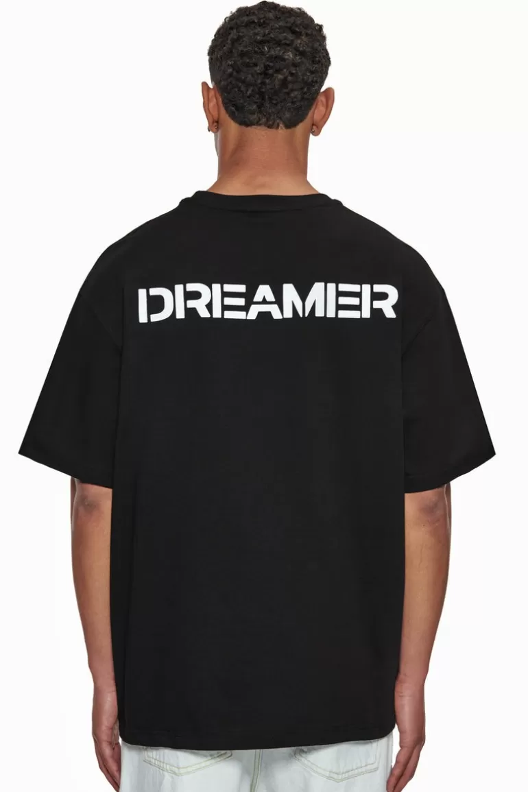 Online Dropsize Heavy Oversize Dreamer T-Shirt Black