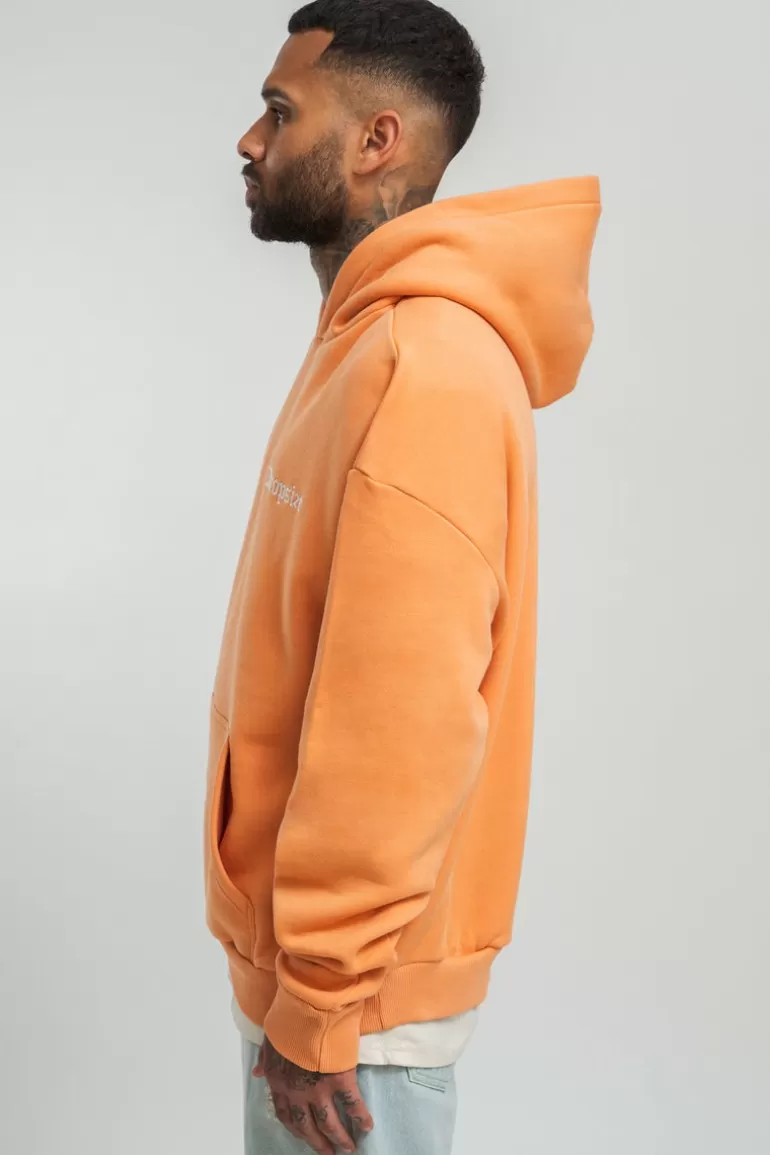 Hot Dropsize Heavy Oversize Embo Hoodie Coral
