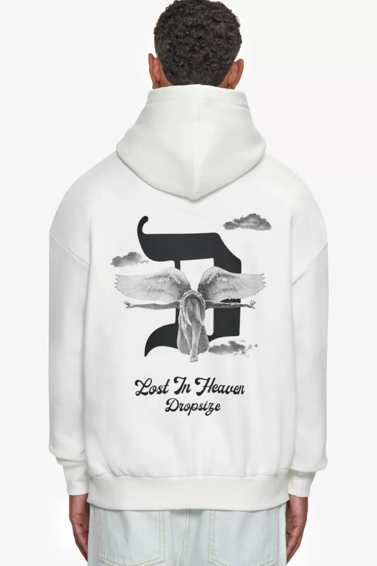 Best Sale Dropsize Heavy Oversize Lost In Heaven Hoodie Cream White