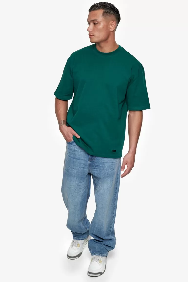 heavy_oversize_metal_patch_tshirt_green_4.webp Shop Dropsize Heavy Oversize Metal Patch T-Shirt Green