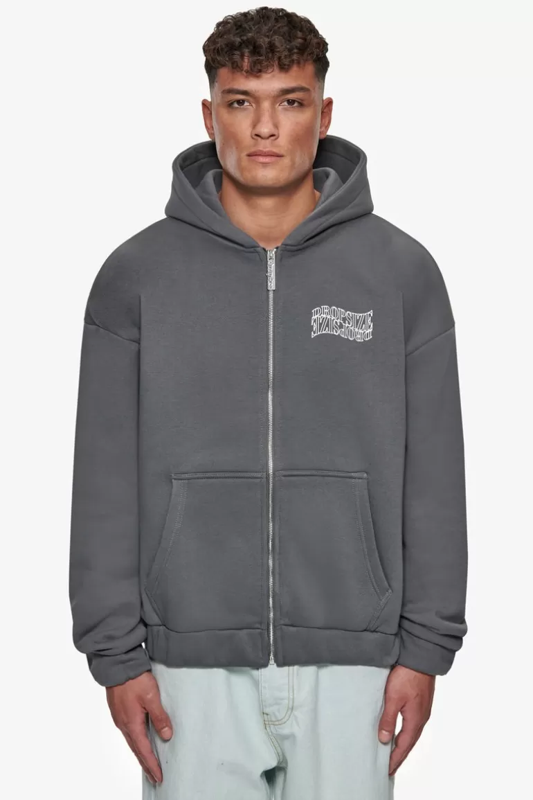 heavy_oversize_mirrored_logo_ziphoodie_grey_2.webp Sale Dropsize Heavy Oversize Mirrored Logo Zip-Hoodie Grey