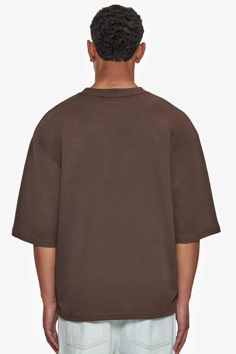 heavy_oversize_silk_embo_tshirt_chocolate_brown_2.webp Shop Dropsize Heavy Oversize Silk Embo T-Shirt Chocolate Brown