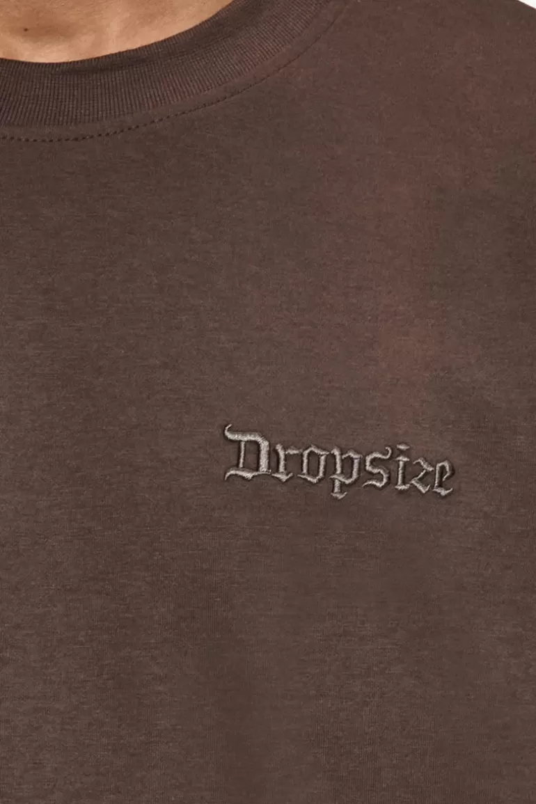 heavy_oversize_silk_embo_tshirt_chocolate_brown_3.webp Shop Dropsize Heavy Oversize Silk Embo T-Shirt Chocolate Brown