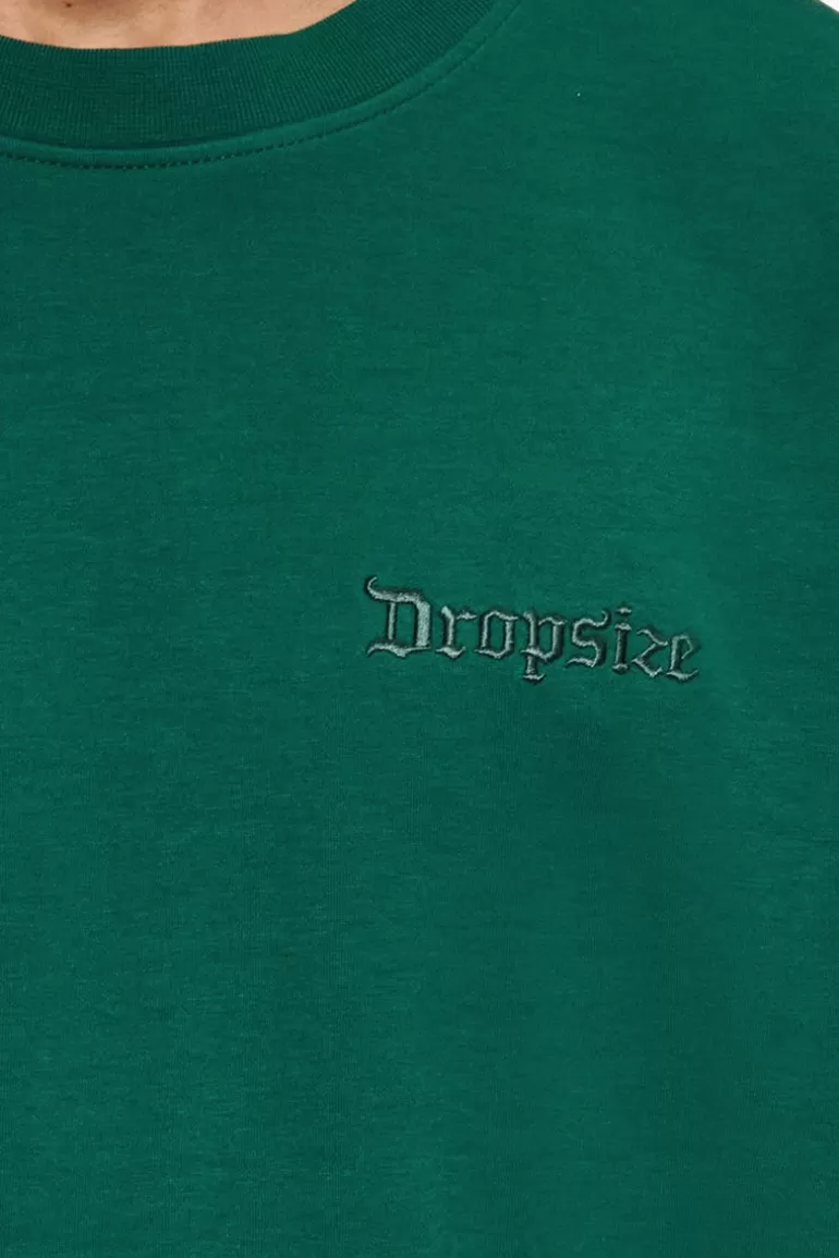 heavy_oversize_silk_embo_tshirt_green_3.webp Sale Dropsize Heavy Oversize Silk Embo T-Shirt Green