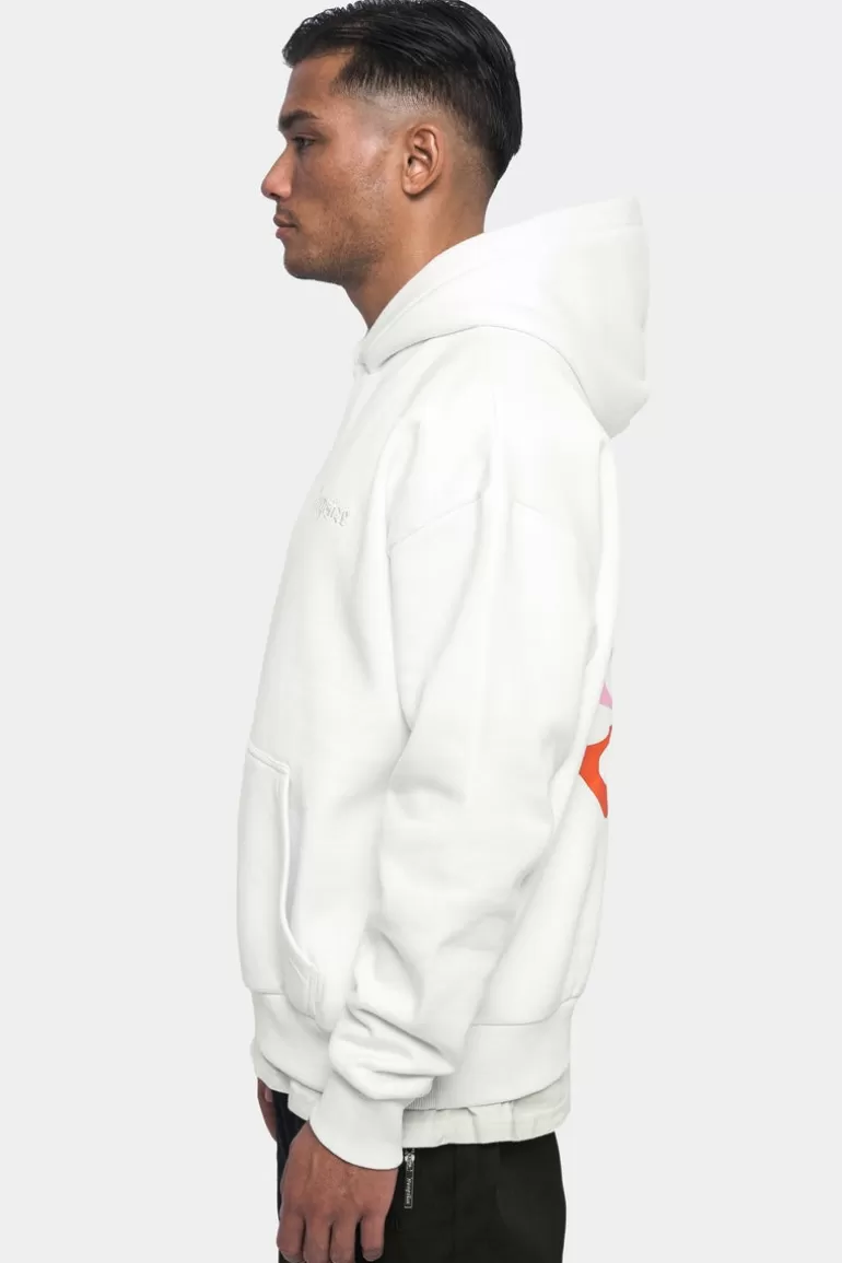 Cheap Dropsize Heavy Oversize V2 ''Crew Love'' Hoodie Cream White