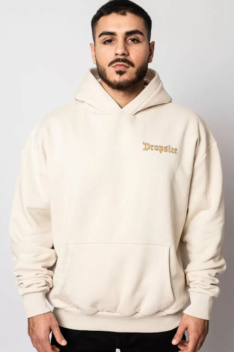 Best Dropsize Heavy Oversize White Dove 2.0 Hoodie Coconut Milk
