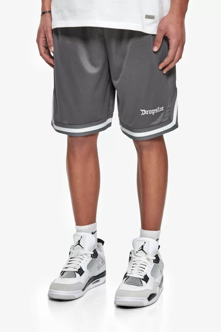 logo_mesh_short_steel_grey_2.webp Best Dropsize Logo Mesh Short Steel Grey