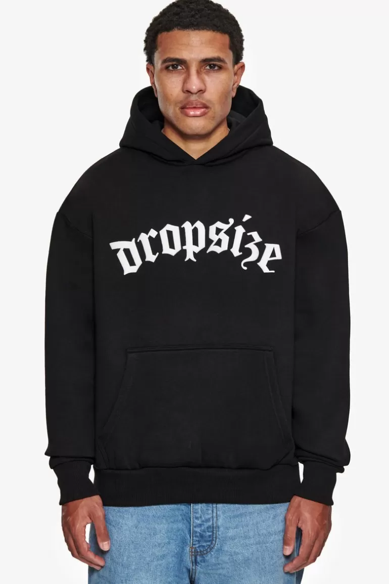 New Dropsize Super Heavy Oversize Future Is Ours Hoodie Black
