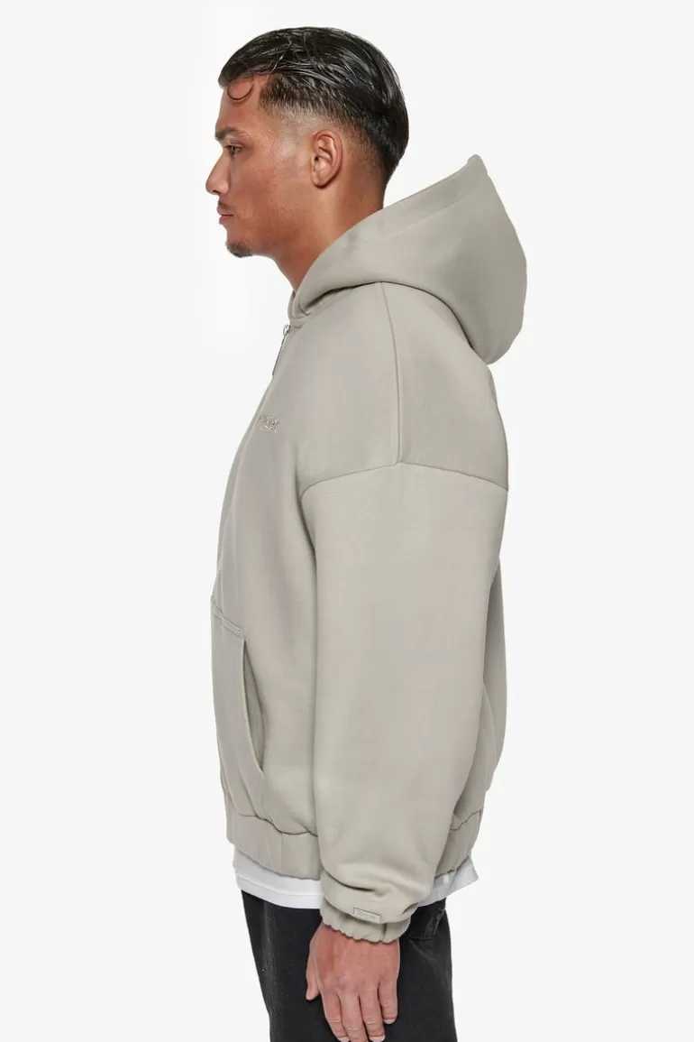 Store Dropsize Super Heavy Oversize Work Smart Zip-Hoodie Pumice Stone