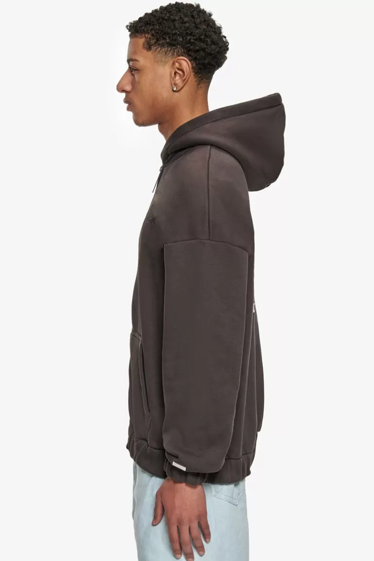 Shop Dropsize Super Heavy Oversize Work Smart Zip-Hoodie Washed Black