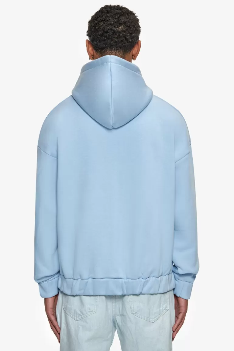 Cheap Dropsize Super Heavy Oversized Hd Print Zip Hoodie V2 Baby Blue